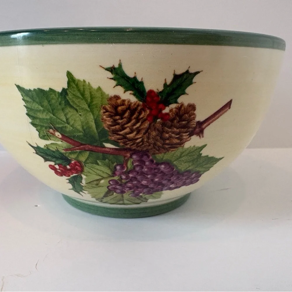Villeroy & Boch French Noel Salad Rice Bowl Christmas Holiday 5 3/4” Fruit Nice